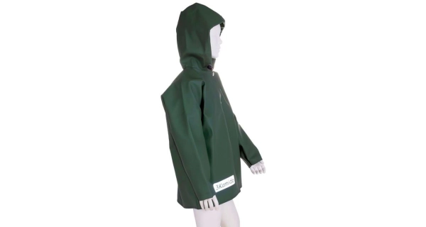 3KAMIDO - Velikost 116 - Dětská pláštěnka Rain Jacket dark green tmavě zelená