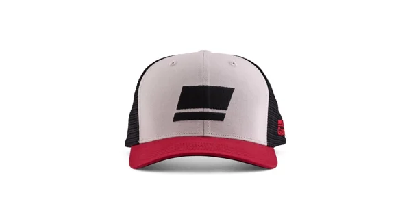 ABU GARCIA - Kšiltovka Flag Trucker Grey Red Black