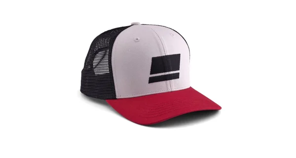 ABU GARCIA - Kšiltovka Flag Trucker Grey Red Black