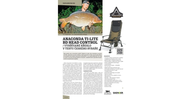 ANACONDA - Křeslo vyhřívané Ti-Lite BD-HC - Head Control
