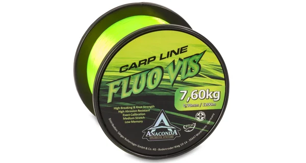 ANACONDA - Vlasec Fluo Vis 0,33 mm 8,75 kg 1200 m zelená