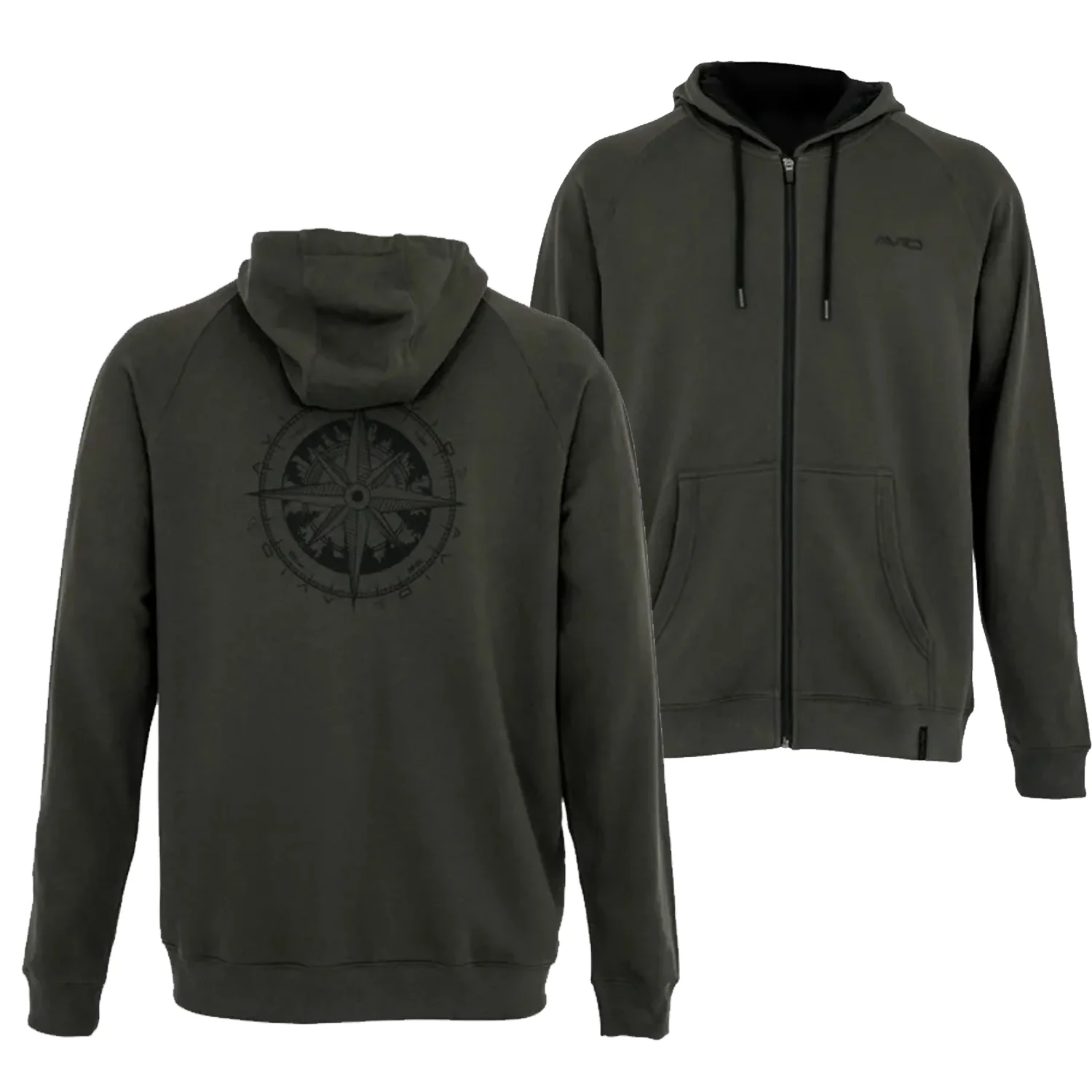 AVID AVID - Mikina Bearing Zip Hoodie Green vel. S