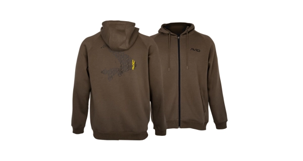 AVID - Mikina Compound Zip Hoodie Peat Brown vel. L