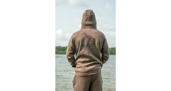 AVID - Mikina Compound Zip Hoodie Peat Brown vel. M