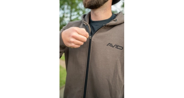 AVID - Mikina Compound Zip Hoodie Peat Brown vel. M