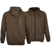 AVID - Mikina Compound Zip Hoodie Peat Brown vel. S