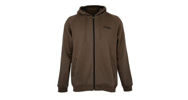 AVID - Mikina Compound Zip Hoodie Peat Brown vel. XL