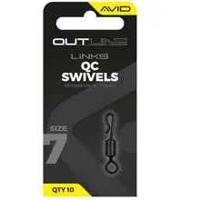 AVID - Obratlík Outline QC Swivel vel. 7 10 ks