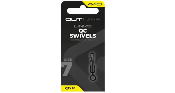 AVID - Obratlík Outline QC Swivel vel. 7 10 ks