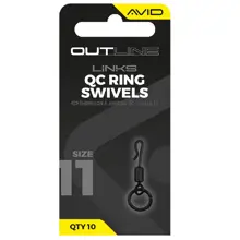 AVID - Obratlík s kroužkem Outline QC Ring Swivel vel. 11 10 ks