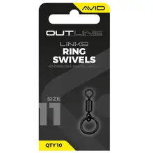 AVID - Obratlík s kroužkem Outline Ring Swivel vel. 11 10 ks
