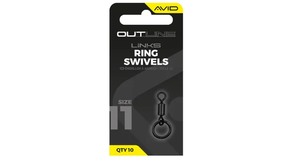 AVID - Obratlík s kroužkem Outline Ring Swivel vel. 11 10 ks