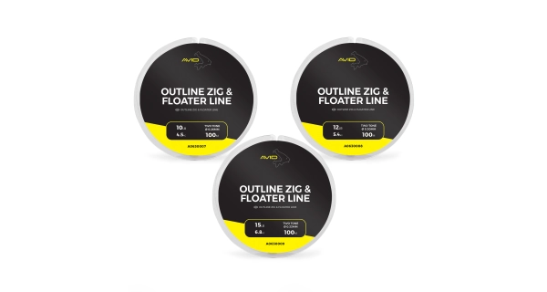 AVID - Vlasec Outline Zig & Floater Line 0,30 mm 12 lb 100 m