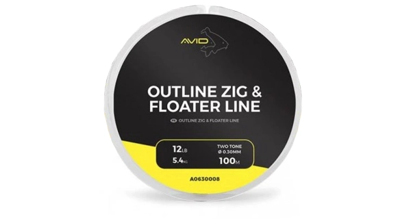 AVID - Vlasec Outline Zig & Floater Line 0,30 mm 12 lb 100 m