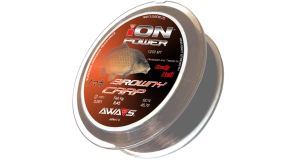 AWA-SHIMA - Vlasec iON Power Browny Carp 0,286 mm 10,2 kg 1200 m
