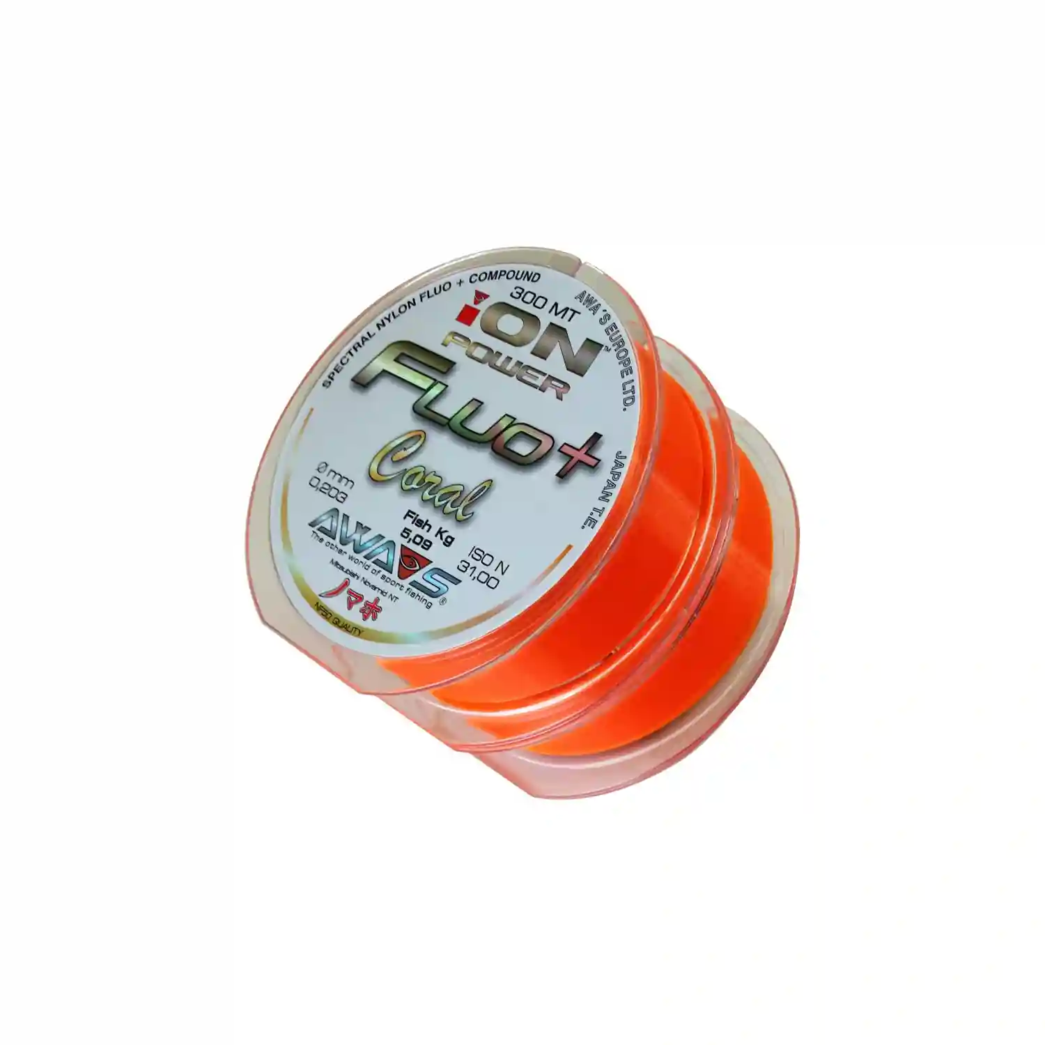 AWA-SHIMA AWA-SHIMA - Vlasec Ion Power Fluo+ Coral 0,400 mm 23,10 kg 2x300 m