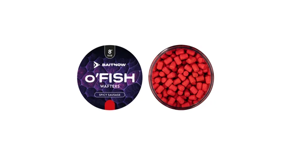 BAITNOW - Nástraha Wafters Method Feeder O'fish Spicy Sausage 8 mm 24 g
