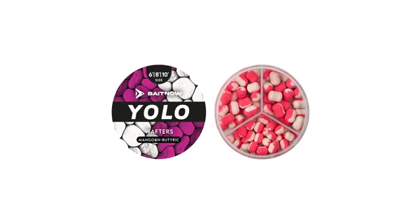 BAITNOW - Nástraha Wafters Method Feeder Yolo White & Pink Mango N-Butyric 6-8-10 mm 24 g