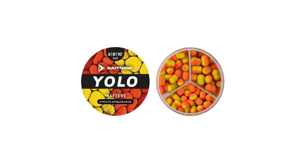 BAITNOW - Wafters Method Feeder Yolo Orange&Yellow Chocolate 6-8-10 mm 24 g