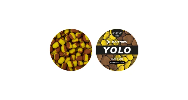 BAITNOW - Wafters Method Feeder Yolo Yellow & Bronze Coarse Corn 6-8-10 mm 24 g