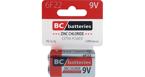 BATERIE CENTRUM - Baterie 6F22 Extra Power zinkochloridová 9V 1 ks