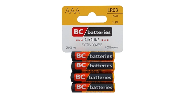 BATERIE CENTRUM -  Extra Power Alkalická BC LR03 AAA Blistr 4 ks