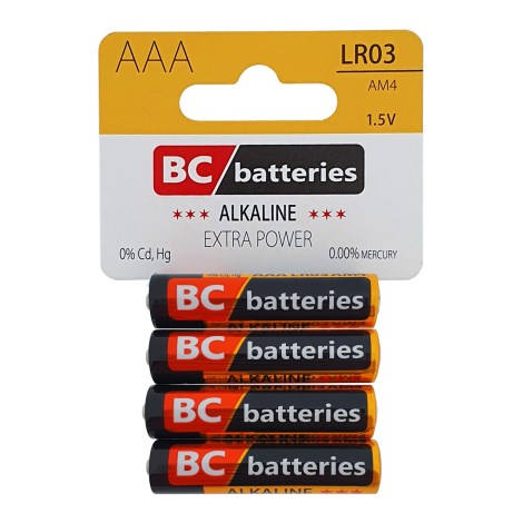 BATERIE CENTRUM -  Extra Power Alkalická BC LR03 AAA Blistr 4 ks