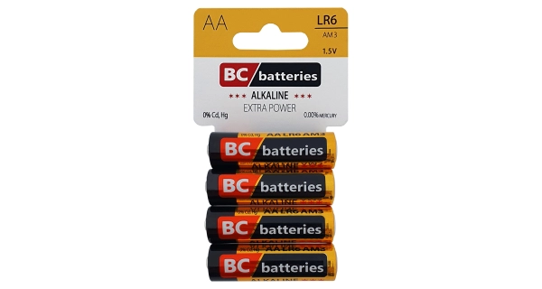 BATERIE CENTRUM -  Extra Power Alkalická BC LR6 AA Blistr 4 ks