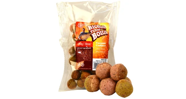 BENZAR MIX - Boilie Turbo Bicolor 20 mm 250 g Coco Caramel