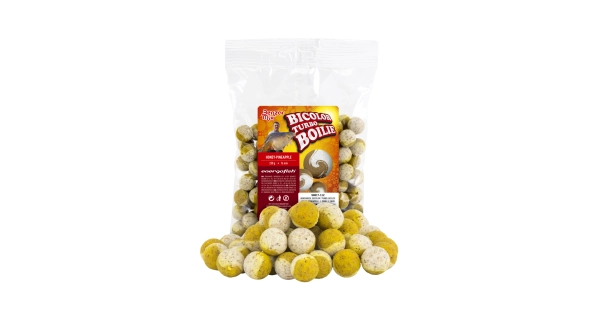 BENZAR MIX - Boilies Turbo Bicolor 250 g Med Ananas 16 mm