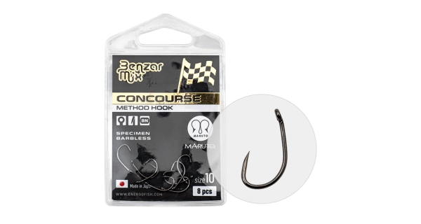 BENZAR MIX - Háček Concourse Method Specimen Barbless vel. 12 8 ks