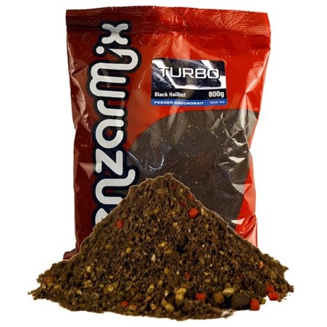 BENZAR MIX - Krmítková směs Turbo Feeder 800 g Black halibut