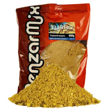 BENZAR MIX - Krmítková směs Turbo Method 800 g Tropické ovoce kyselina máselná