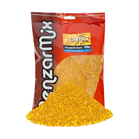 BENZAR MIX - Krmná směs Turbo Groundbait Fluo 800 g Ananas, Kyselina máselná