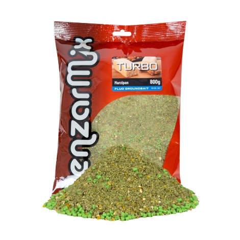 BENZAR MIX - Krmná směs Turbo Groundbait Fluo 800 g Marcipán