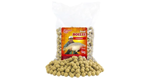 BENZAR MIX - Krmné boilie 20 mm 5 kg Ryba česnek