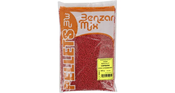BENZAR MIX - Mikro pelety Feeder 3,5 mm 800 g Jahoda