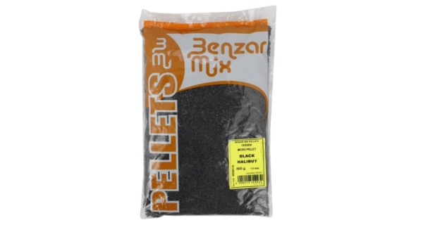 BENZAR MIX - Mikro pelety Feeder 800 g Black halibut