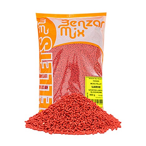 BENZAR MIX - Mikro pelety Feeder 800 g Larvy komárů