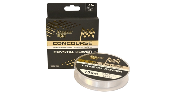 BENZAR MIX - Monofilový vlasec Concourse Crystal Power 0,16 mm 4,12 kg 150 m