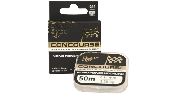 BENZAR MIX - Návazcová šňůra Concourse Mono Power Hooklink 0,25 mm 8,25 kg 50 m