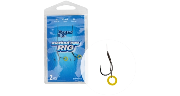 BENZAR MIX - Návazec Braided Method Egg Rig vel. 8 2 ks
