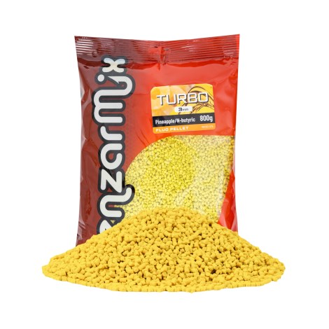 BENZAR MIX - Pelety Fluo Turbo Pellet Ananas Kyselina máslová 3 mm 800 g