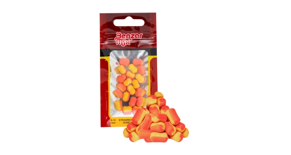 BENZAR MIX - Pelety Method Instant Bicolor 8-10 mm Jahoda, med