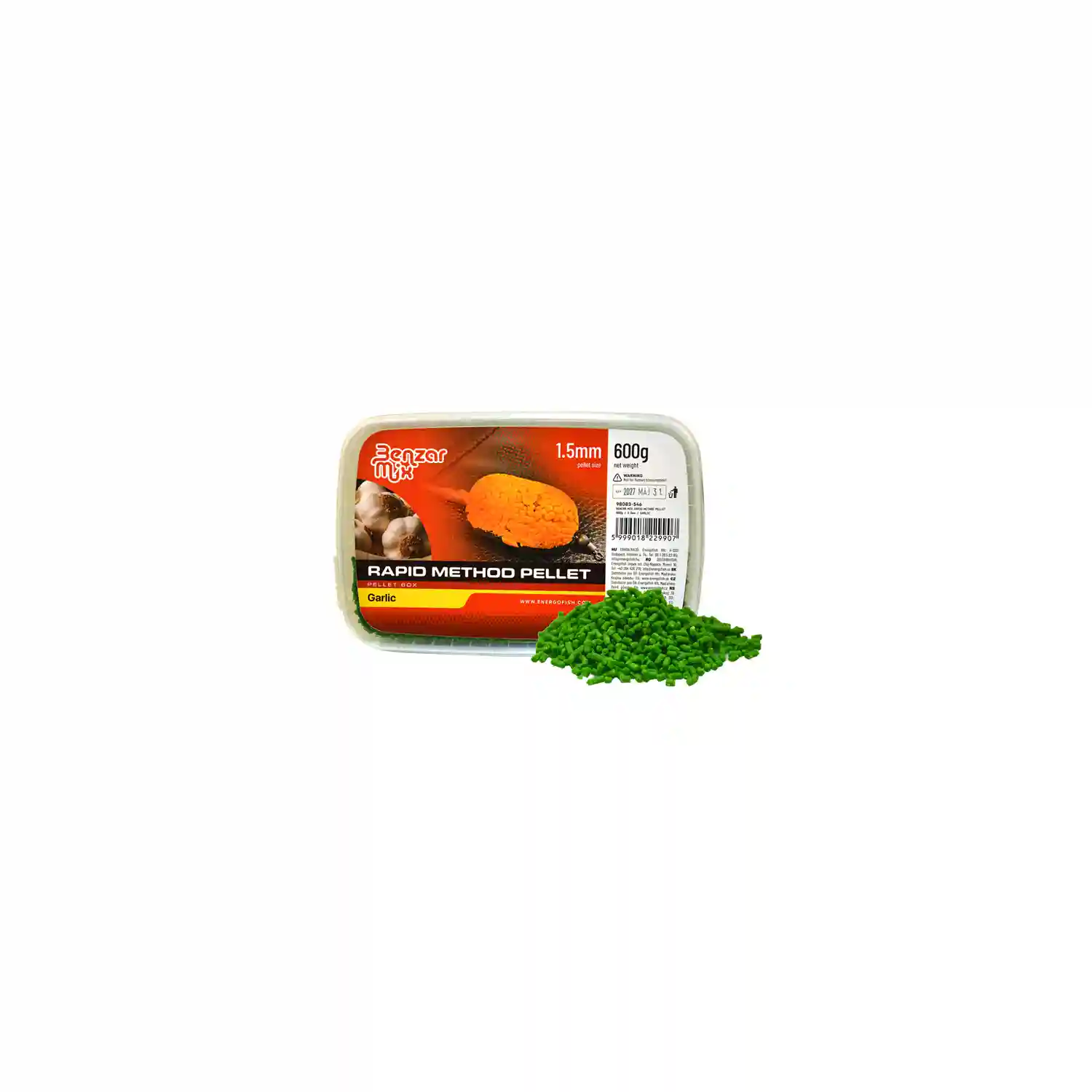 BENZAR MIX BENZAR MIX - Pelety Rapid Method Pellet Česnek 1,5 mm 600 g