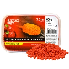 BENZAR MIX - Pelety Rapid Method Pellet Jahoda Krill 3,5 mm 600 g