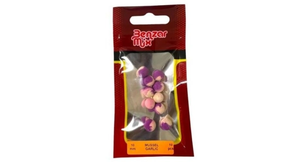 BENZAR MIX - Pop up Instant Bicolor 10 mm 10 ks Mušle, česnek