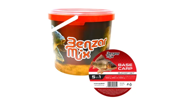BENZAR MIX - Sada krmení Base Carp Bucket Set 5in1