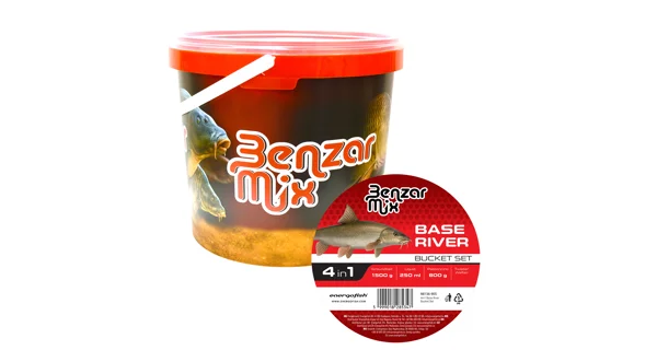 BENZAR MIX - Sada krmení Base River Bucket Set 4in1