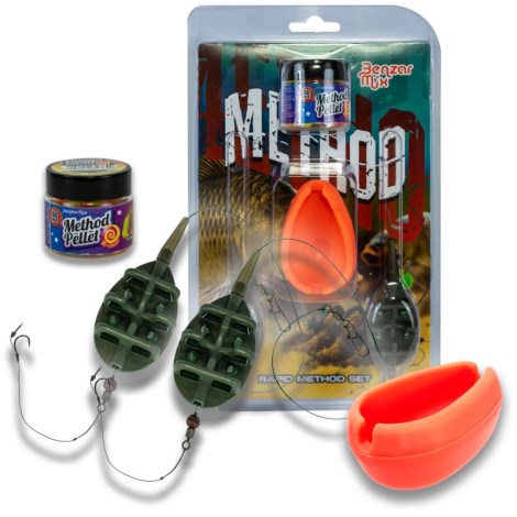 BENZAR MIX - Sada krmítek s montáží Rapid Method Set 2 x 40 g
